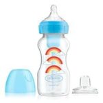 Dr. Browns – PP Wide Neck Options And Blue Rain Bows Feeding Bottle – 270ml