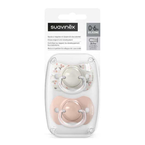 Suavinex Pink Step 3 Silicone Teether – +6m