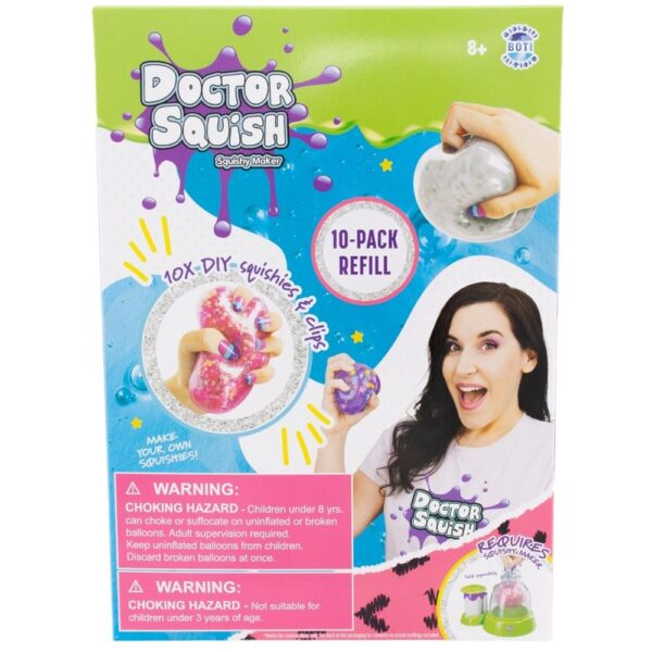 Doctor Squish – Squishy Pack Refill V2 – 10 Balloons + Clips