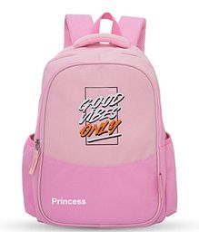 Eazy Kids - 15.3” Lightweight School Backpack for Kids – Good Vibes Only Design, Pink
