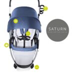 Hauck – Saturn R Stroller Denim Silver with Maxi Cosi Adapters