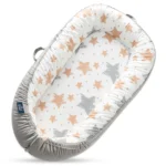 Little Story Fiberfill Lounger Bed with Feeding Pillow – Galaxy