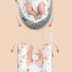 Little Story Fiberfill Lounger Bed with Feeding Pillow – Galaxy