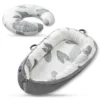 Little Story Fiberfill Lounger Bed w/ Feeding Pillow – Leaves