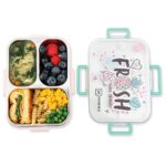 Hydrobrew – Steel Core Bento Lunch Box 3 Compartment 750ml – Fresh Pink