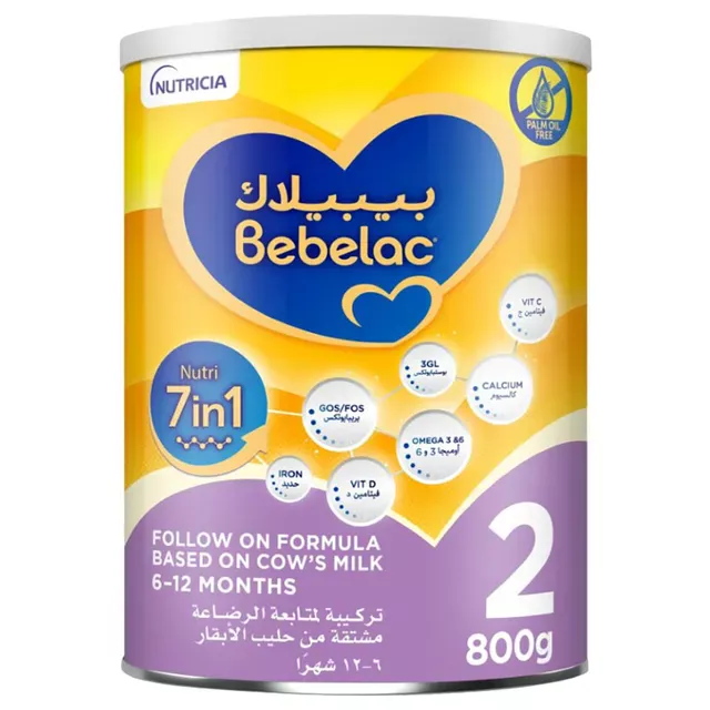 Bebelac 2 Nutri 7in1 Follow On Formula from 6 to 12 months, 800g