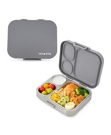 Eazy Kids - Premium Stainless Steel Bento Lunch Box w/ Silicon Lid, Pink