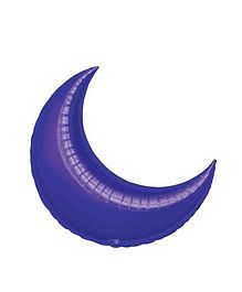 My Party Centre - Purple Crescent Mini Shape Balloon - 17in