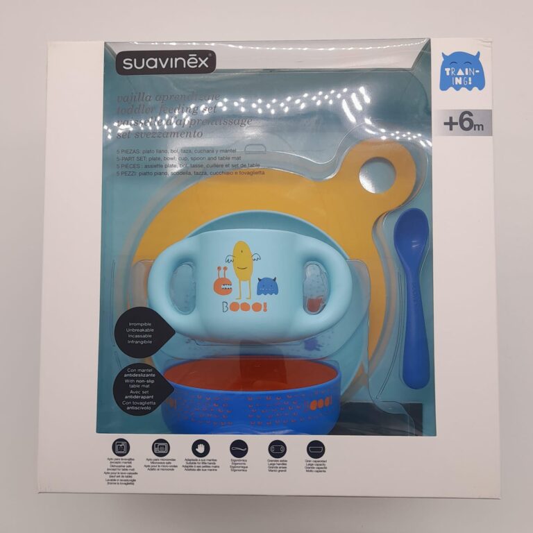 Suavinex Blue Toddler Feeding Set - +6m - Assorted