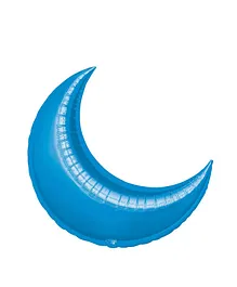 My Party Centre - Blue Crescent Super Shape Balloon - 26in