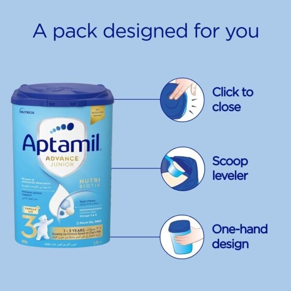 Aptamil advance junior 3 milk formula palm oil free 1 3 years 800 g each pack of 6