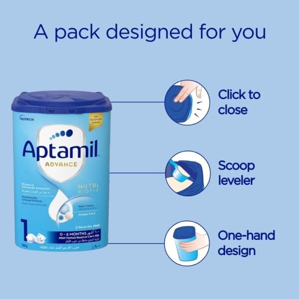 Aptamil advance 1 infant milk formula palm oil free 0 6 months 800 g each pack of 6