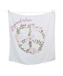 Lulujo - Baby's First Year Blanket & Cards Set - All you need is Love