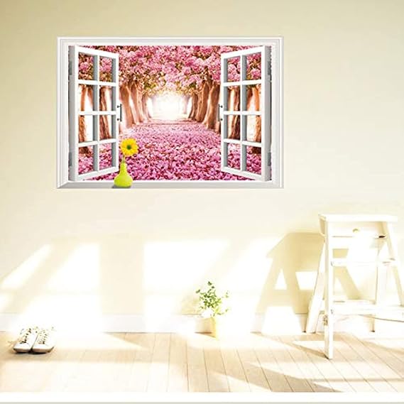 StickieArt Flowersome Window - Wall Decal - Large - 60 x 90 cm