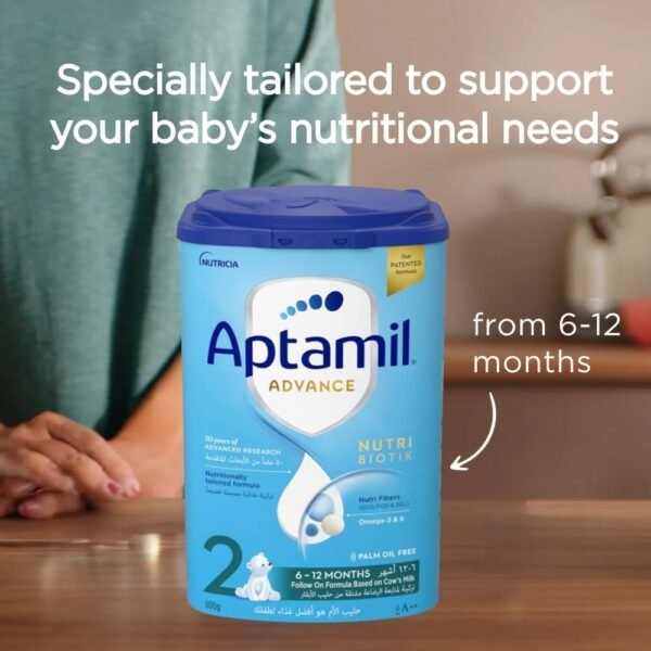 Aptamil advance 2 follow on formula palm oil free 6 12 months 800 g