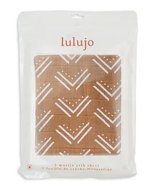 Lulujo - Muslin Crib Sheet 135 x 70 cm - Mudcloth