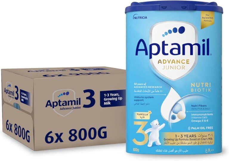 Aptamil advance junior 3 milk formula palm oil free 1 3 years 800 g each pack of 6