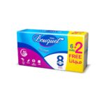Sanita Bouquet Toilet Tissue Embossed-Pack Of 8 Rolls, 3 Ply