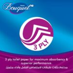 Sanita Bouquet Toilet Tissue Embossed-Pack Of 8 Rolls, 3 Ply