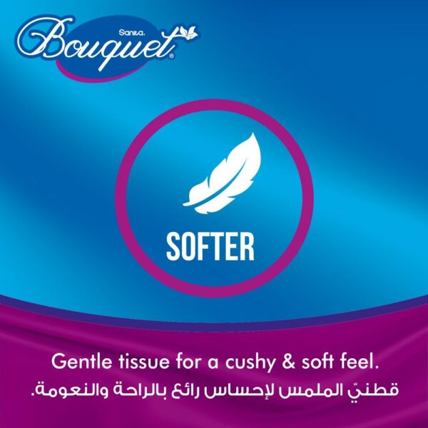 Sanita Bouquet Toilet Tissue Embossed-Pack Of 8 Rolls, 3 Ply