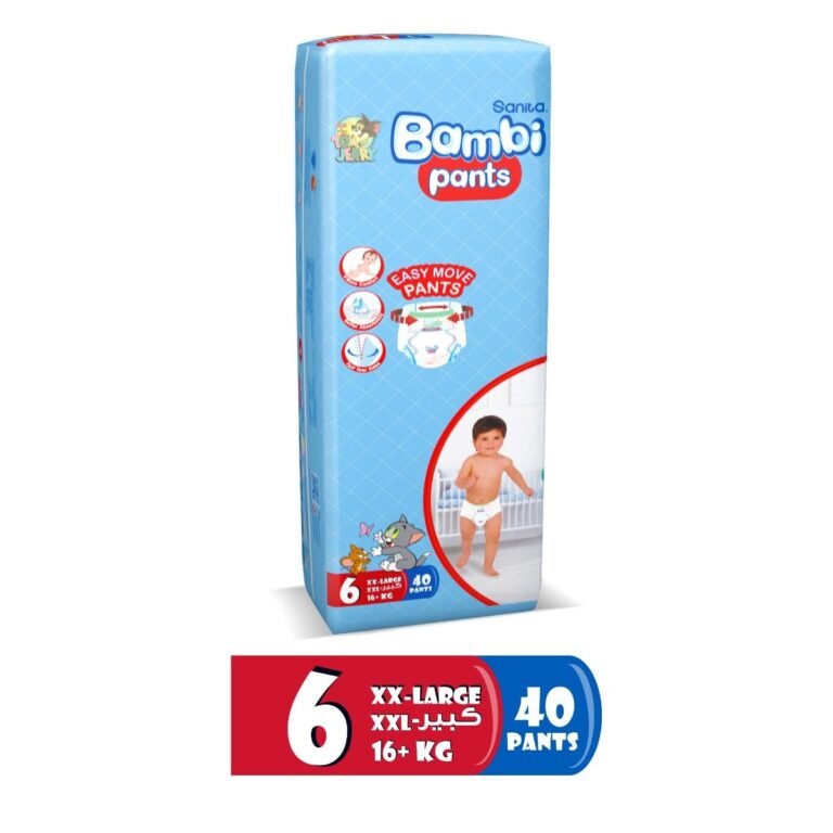 Sanita Bambi - Pants Jumbo Pack, Size 6, XX Large +16 KG, 40 Count