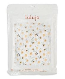 Lulujo - Muslin Crib Sheet 135 x 70 cm - Vintage Floral