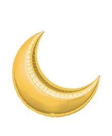 My Party Centre - Gold Crescent Supershape Balloon - 35in