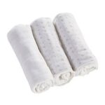 Kinder Valley – White 3 Pack Muslin Cloths