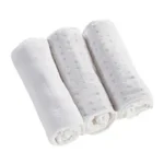 Kinder Valley – White 3 Pack Muslin Cloths