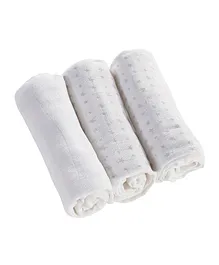 Kinder Valley - White 3 Pack Muslin Cloths