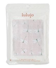 Lulujo - Muslin Crib Sheet 135 x 70 cm - Dragonfly
