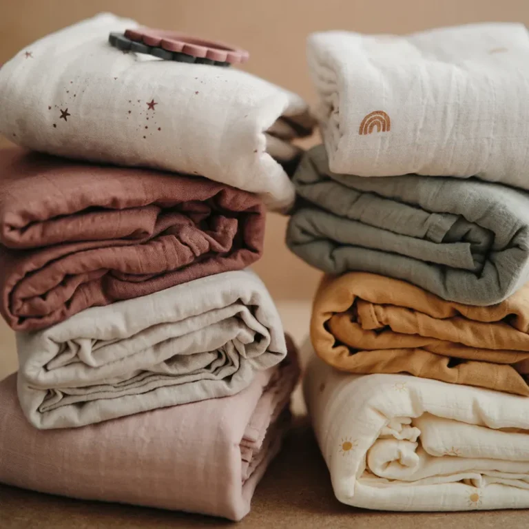 Mushie - Swaddle Auburn