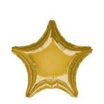 My Party Centre – Metallic Gold Star Foil Balloon – 19in