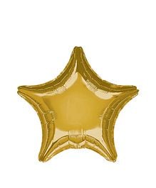 My Party Centre - Metallic Gold Star Foil Balloon - 19in