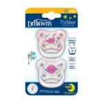 Dr. Browns – Prevent Butterfly Shield Soother – Stage 1 – Pink (Pack of 2)