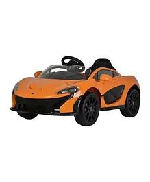McLaren 12V Kids Ride-On Car – Painted Orange - Licensed Electric Car with Remote Control
