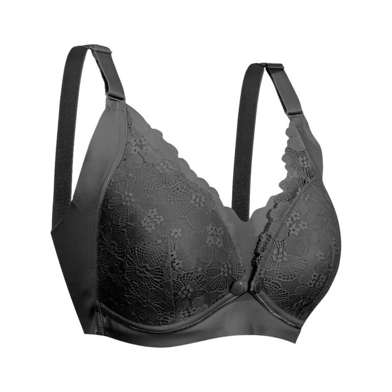 Okus - Pretty Lace Maternity & Nursing Bra - Black