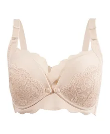 Okus – Elegant Seamless Maternity & Nursing Bra – Light Grey