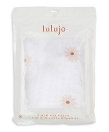 Lulujo - Muslin Crib Sheet 135 x 70 cm - Daisies