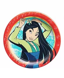 My Party Centre - Disney Princess Metallic Square Plates 7In