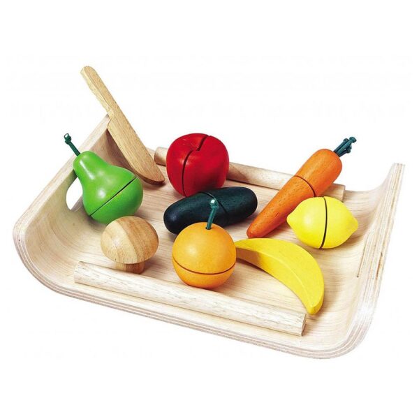 Plantoys Wooden Assorted Fruit & Vegetable