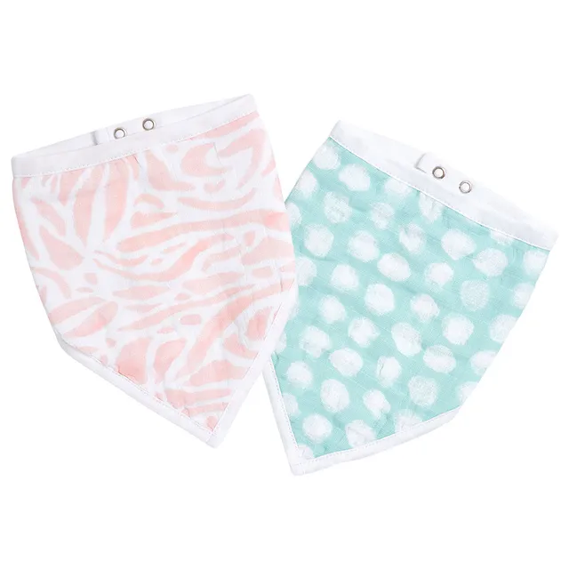 Aden + Anais - Essentials Baby Bandana Bib - Pack of 2 - Tropicalia