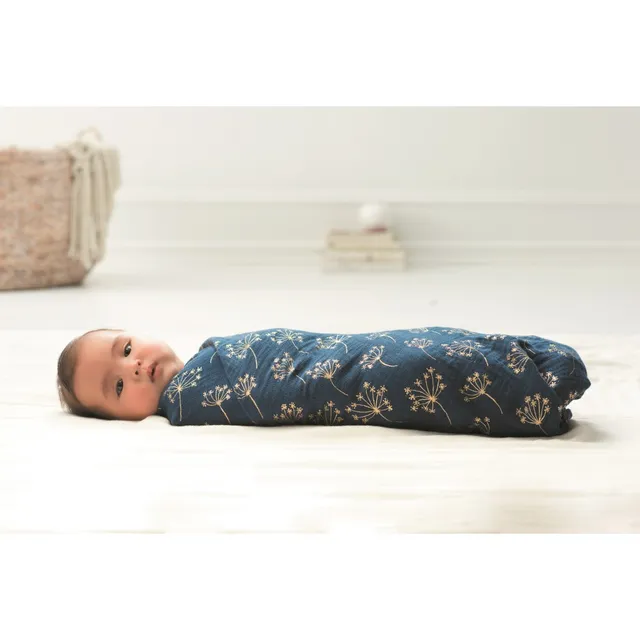 Classic Metallic 3 Pack Swaddles- Gold Deco