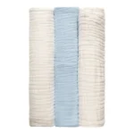 Anvi Baby – 100% Organic Cotton Muslin Bath Towel – Cloud & Sky – 3pcs