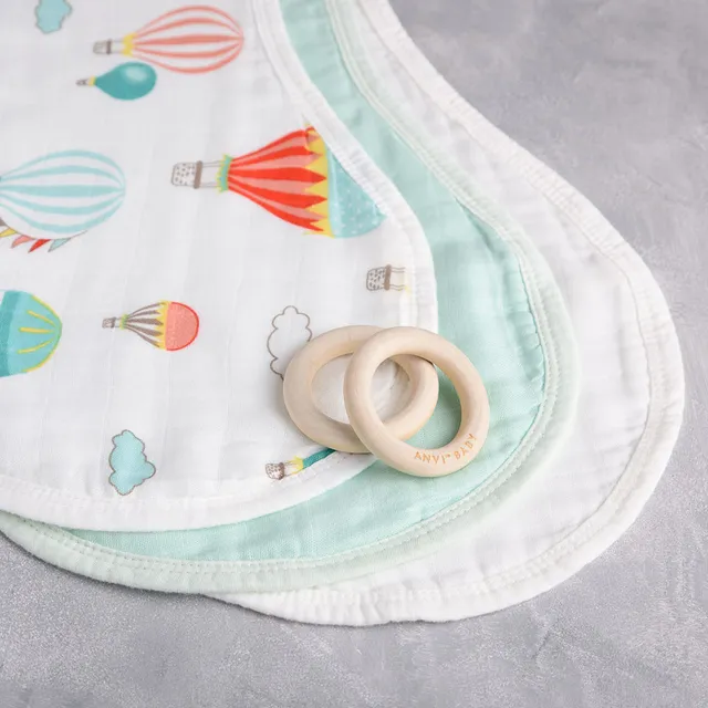 Anvi Baby - Burp & Bib Cloth - Pack of 3 - Balloons