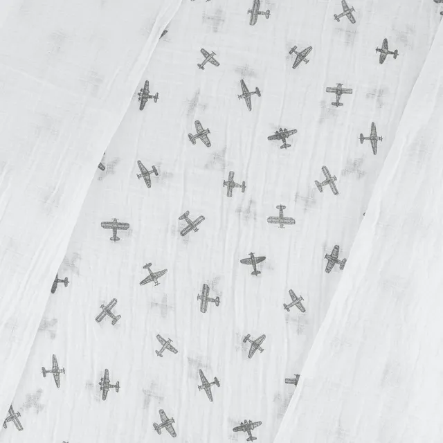 Anvi Baby - Cotton Swaddle - Airplane Design - Pack Of 3
