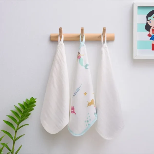 Anvi Baby – Face Cloth – Pack of 3 – Mermaids