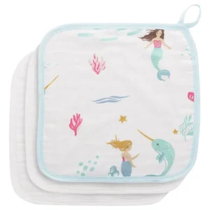 Anvi Baby – Face Cloth – Pack of 3 – Mermaids