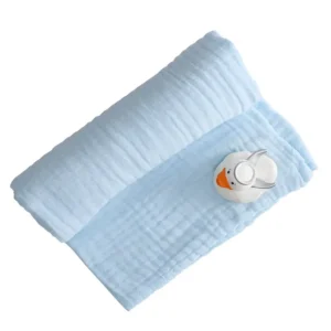 Anvi Baby – Organic 6 Layered Muslin Bath Towel – Blue
