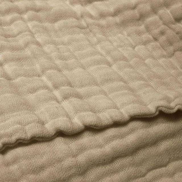 Anvi Baby - Organic 6 Layered Muslin Bath Towel - Tan Brown